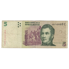 Banconote, Argentina, 5 Pesos, Undated (1998-2003), KM:347, B+