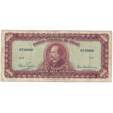 Billete, 10 Escudos on 10,000 Pesos, UNDATED (1960-1961), Chile, KM:132, RC