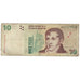 Banknote, Argentina, 10 Pesos, Undated (2003), KM:354, VG(8-10)