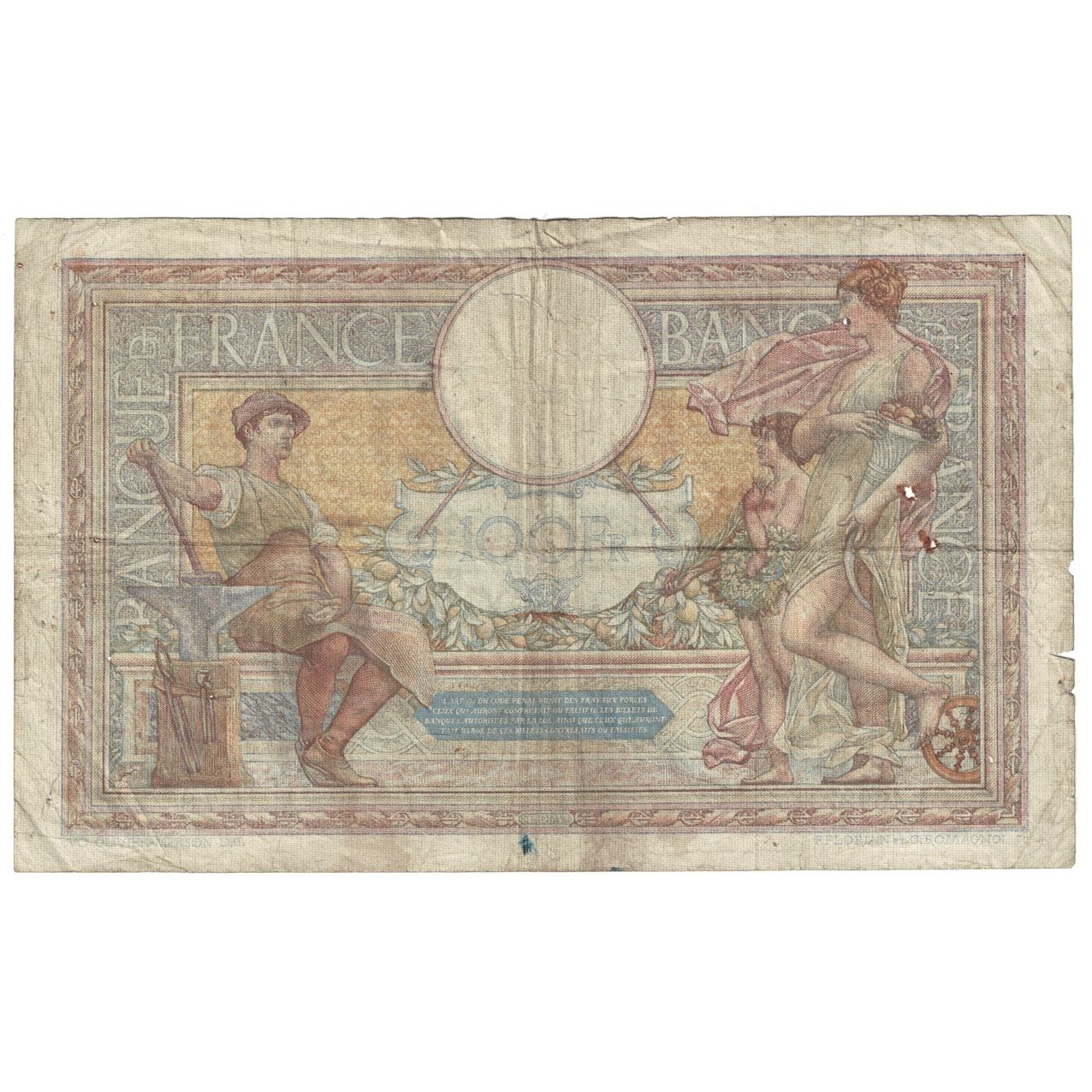 Francia, 100 Francs, Luc Olivier Merson, 1934, 1934-12-20, B, Fayette:24.13