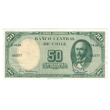 Geldschein, Chile, 1/2 Centesimo on 5 Pesos, UNDATED (1960-1961), KM:124, UNZ-