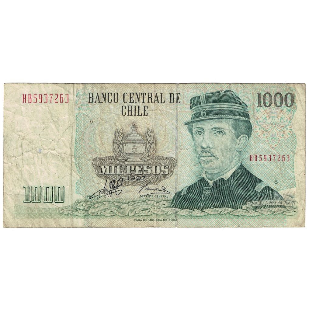 Banconote, Cile, 1000 Pesos, 1997, KM:154f, MB