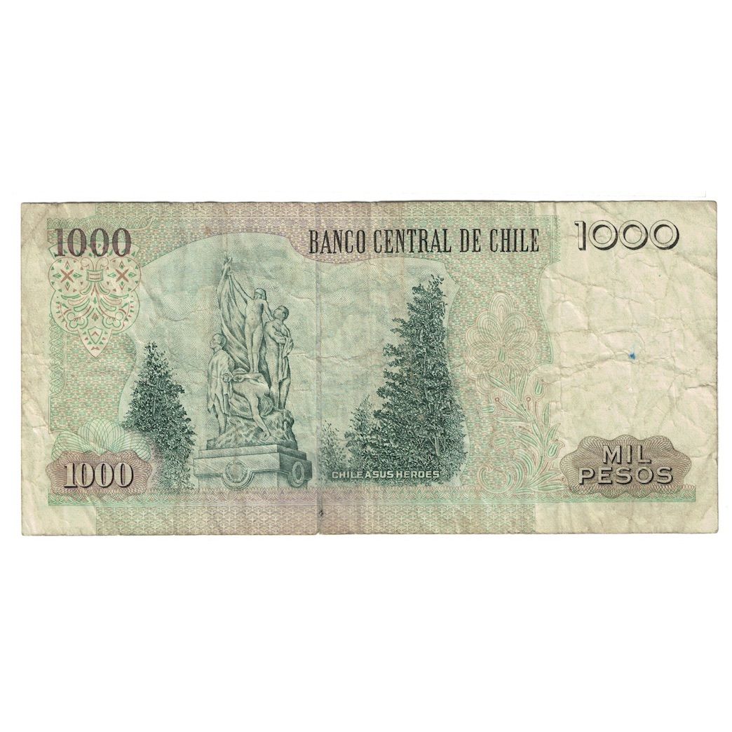 Banconote, Cile, 1000 Pesos, 1997, KM:154f, MB