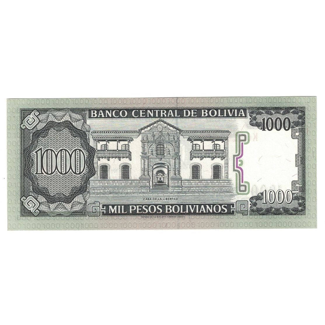 Banknote, Bolivia, 1000 Pesos Bolivianos, 1981-1984, KM:167a, UNC(65-70)