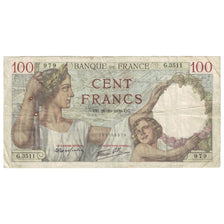 France, 100 Francs, Sully, 1939, 1939-10-26, VF(20-25), Fayette:26.12, KM:94