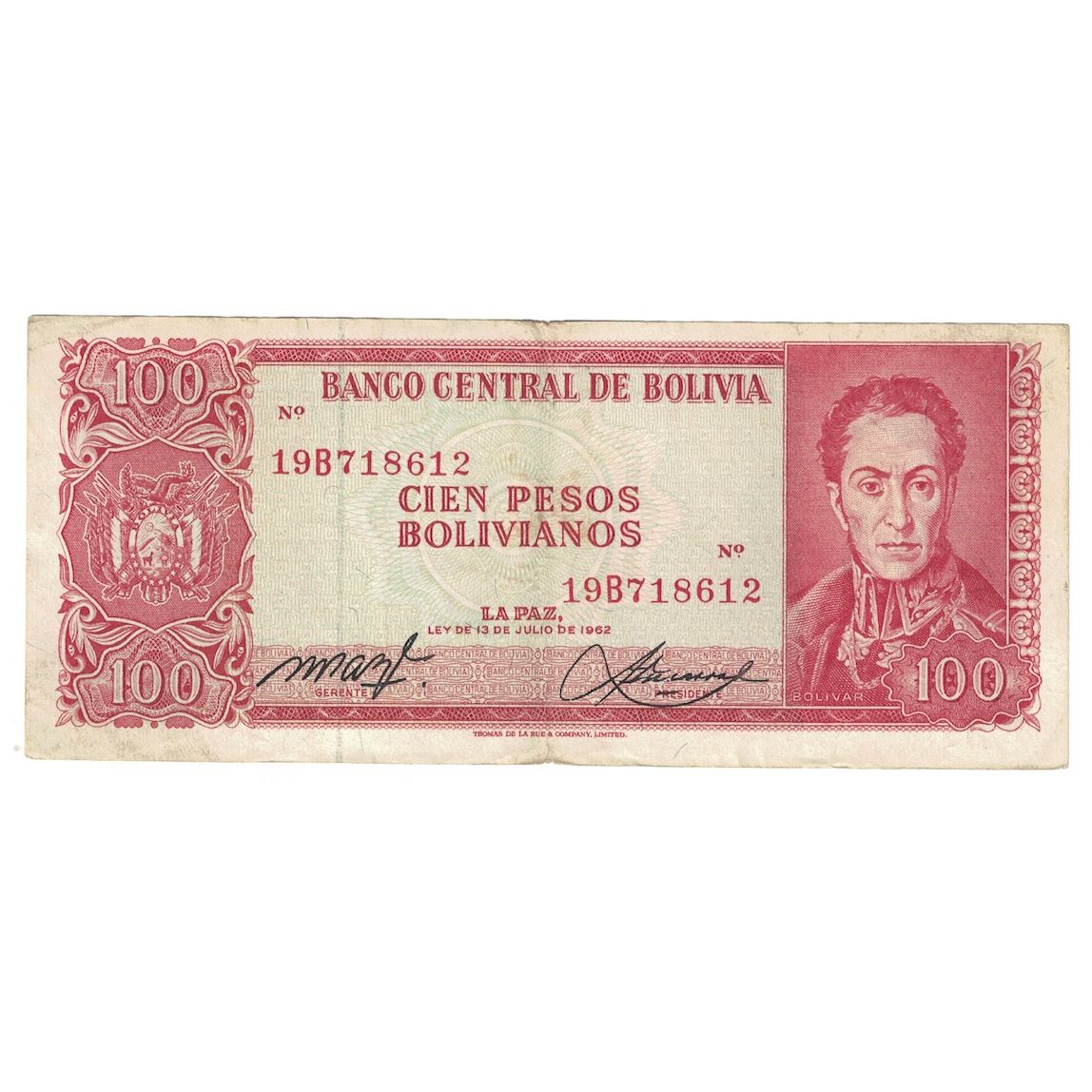 Banknote, Bolivia, 100 Pesos Bolivianos, 1983, KM:164b, VF(30-35)