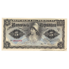 Billete, 5 Pesos M.N. = 1/2 Peso Oro, L.1907, Paraguay, KM:156, UNC