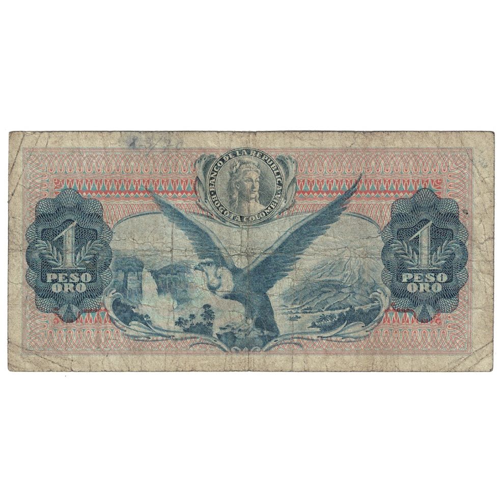 Billete, 1 Peso Oro, 1970, Colombia, 1970-05-01, KM:404e, RC