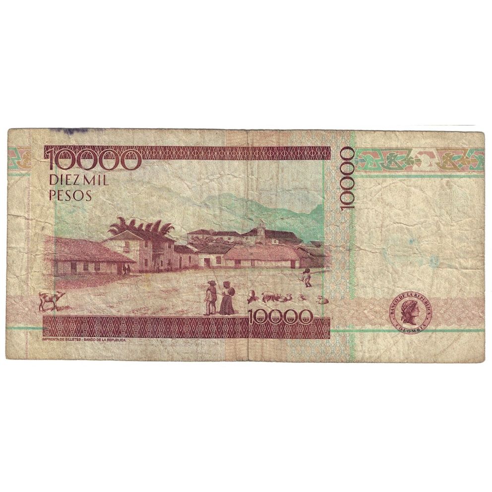 Billete, 10,000 Pesos, 2002, Colombia, 2002-11-20, KM:453d, RC+