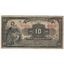Billete, 10 Soles, 1938, Perú, 1938-08-05, KM:67a, RC+
