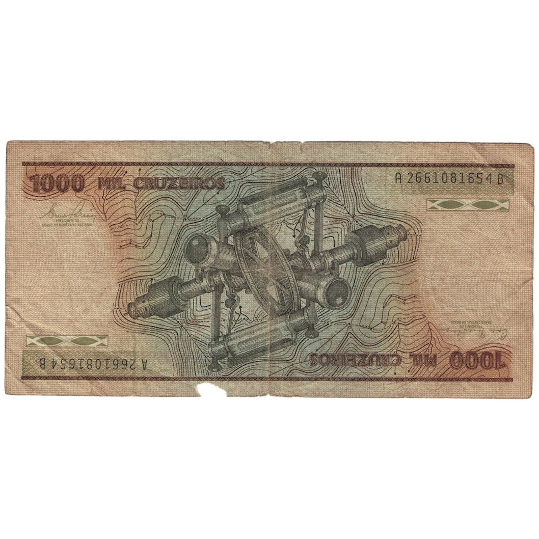 Banconote, Brasile, 1000 Cruzeiros, 1981, KM:201a, B