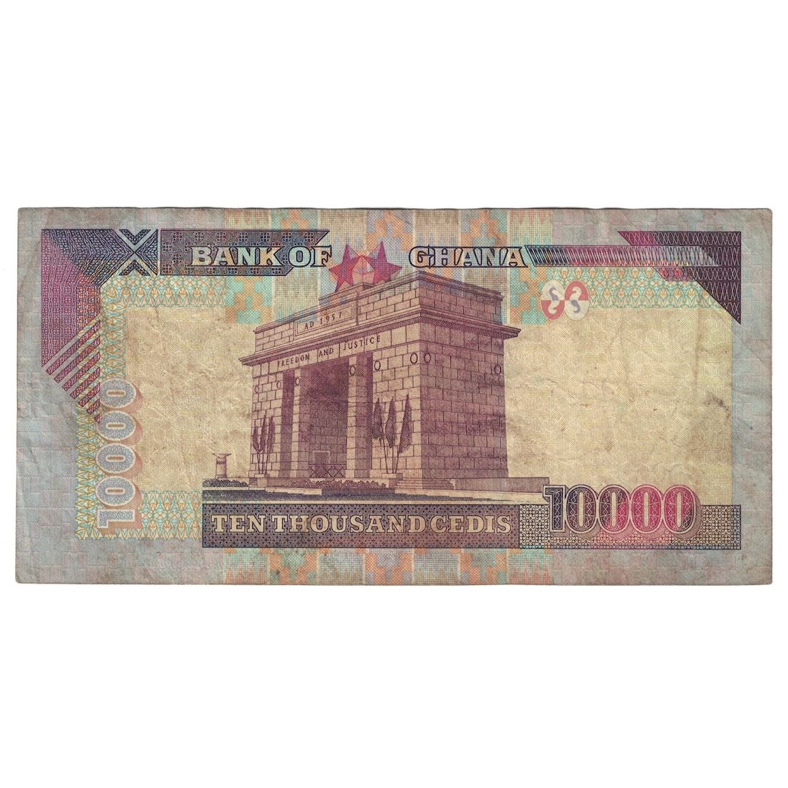 Billet, Ghana, 10,000 Cedis, 2002, 2002-09-02, KM:35a, B