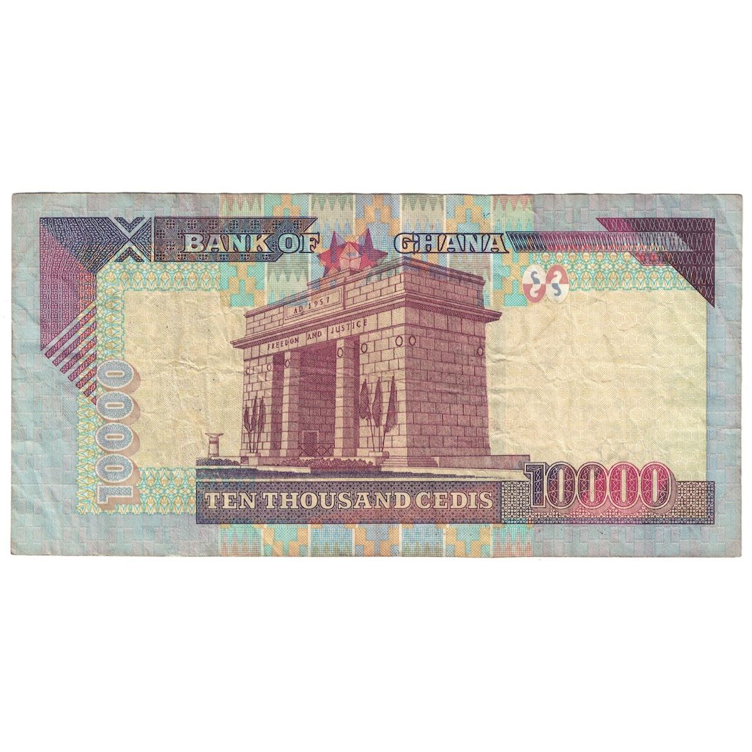 Billet, Ghana, 10,000 Cedis, 2003, 2003-08-04, KM:35b, B+