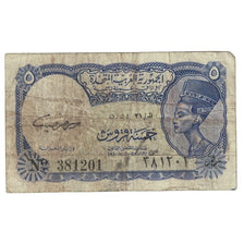 Banconote, Egitto, 5 Piastres, 1961, KM:180c, B