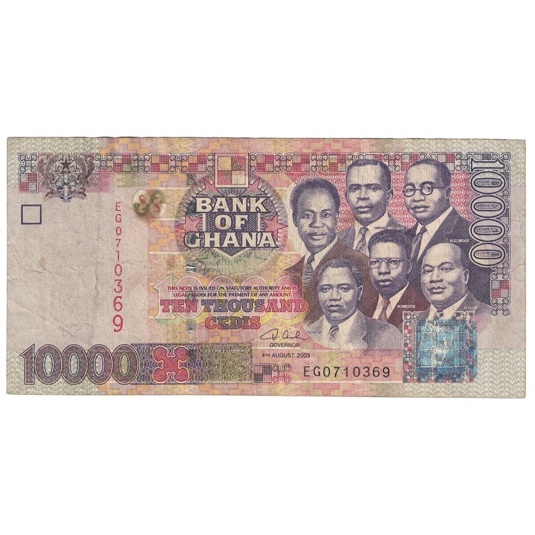 Geldschein, Ghana, 10,000 Cedis, 2003, 2003-08-04, KM:35b, SGE