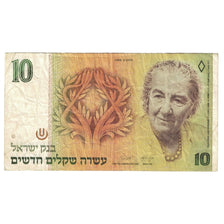Geldschein, Israel, 10 New Sheqalim, 1992, KM:53c, S+