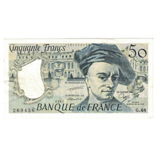 Francja, 50 Francs, Quentin de La Tour, 1987, AU(50-53), Fayette:67.13, KM:152c