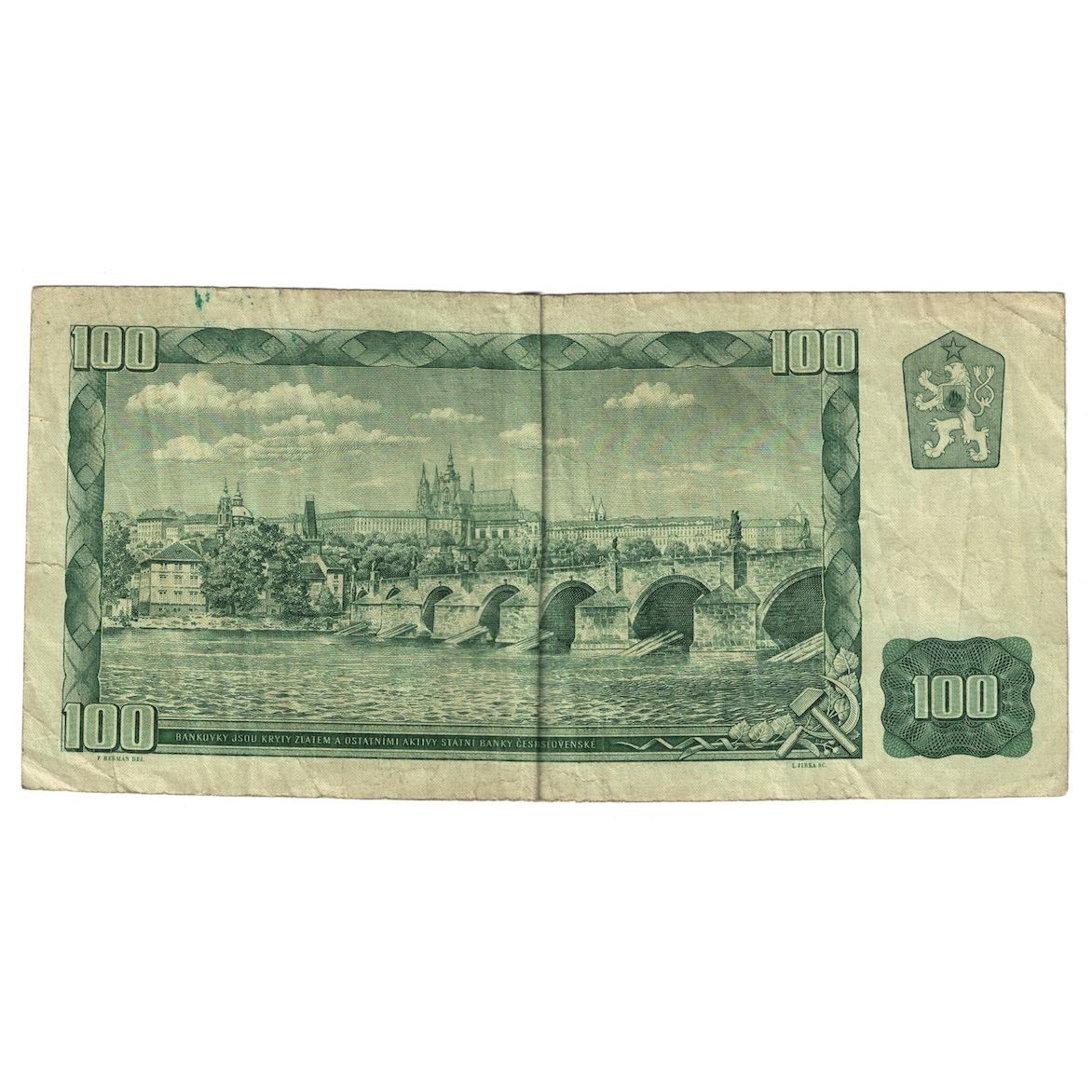 Billete, 100 Korun, 1961, Checoslovaquia, KM:91b, BC+