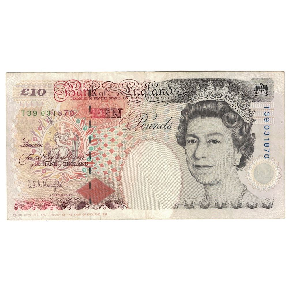 Banconote, Gran Bretagna, 10 Pounds, 1993-1998, KM:386a, BB