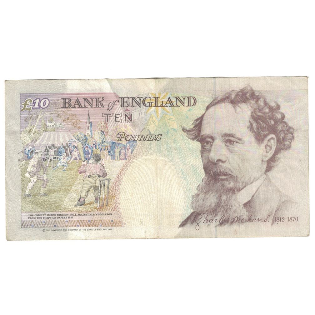 Banconote, Gran Bretagna, 10 Pounds, 1993-1998, KM:386a, BB+