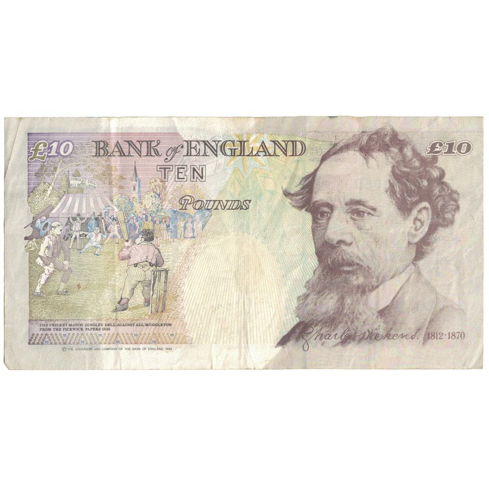 Banconote, Gran Bretagna, 10 Pounds, (1990-92), KM:383a, MB+