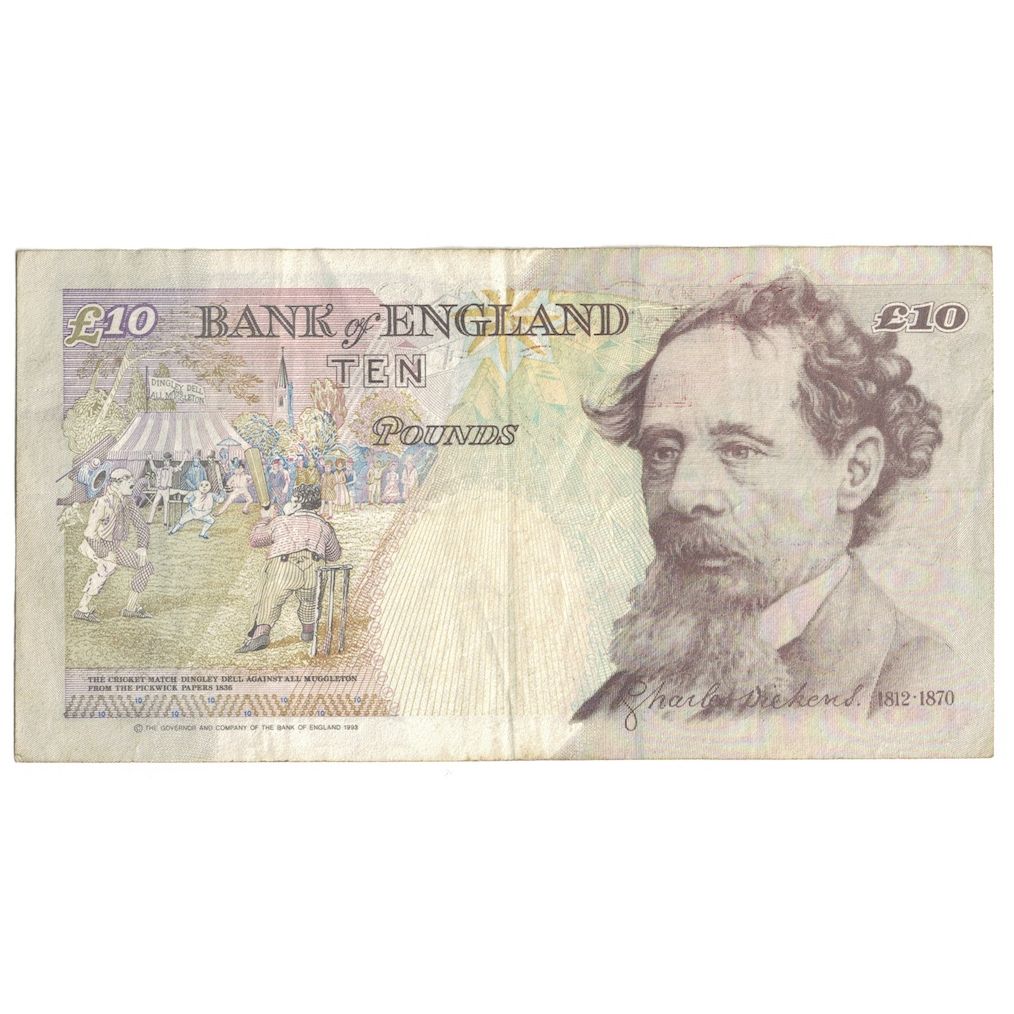 Banconote, Gran Bretagna, 10 Pounds, (1990-92), KM:383a, MB+