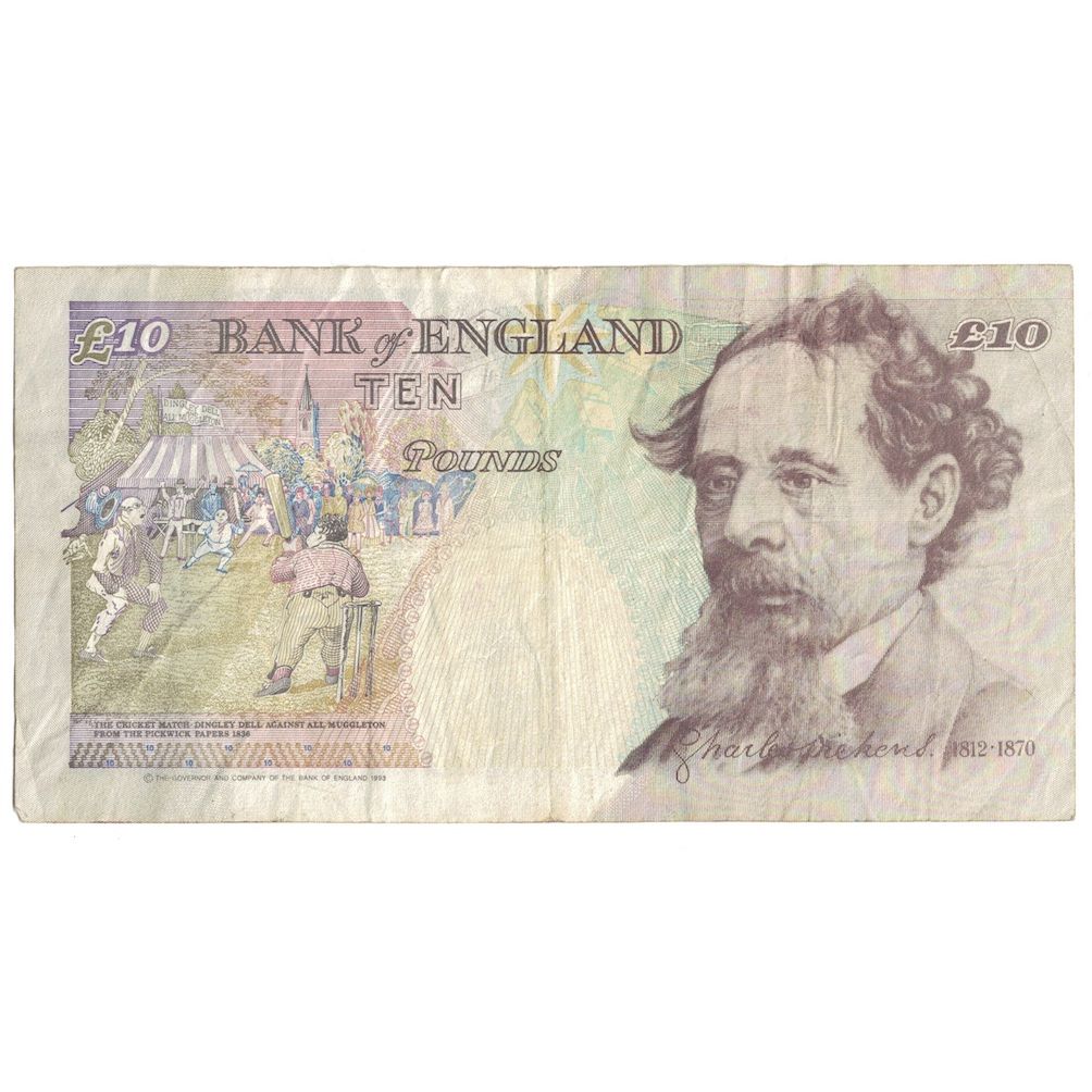 Banconote, Gran Bretagna, 10 Pounds, (1990-92), KM:383a, MB+