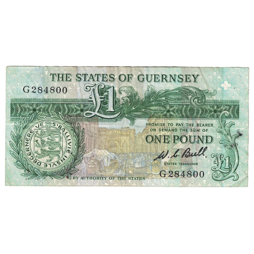 Banknote, Guernsey, 1 Pound, 1980-1989, KM:48a, EF(40-45)