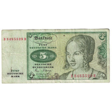 Nota, ALEMANHA - REPÚBLICA FEDERAL, 5 Deutsche Mark, 1980, 1980-01-02, KM:30b
