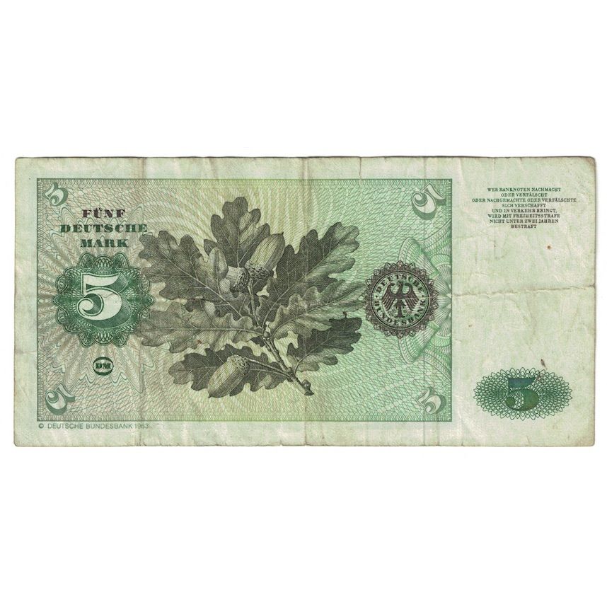 Nota, ALEMANHA - REPÚBLICA FEDERAL, 5 Deutsche Mark, 1980, 1980-01-02, KM:30b