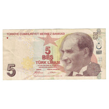 Banconote, Turchia, 5 Lira, Undated (2009), KM:222, MB+