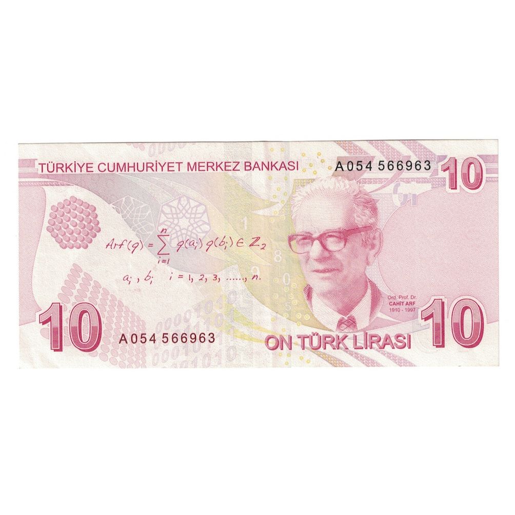 Geldschein, Türkei, 10 Lira, Undated (2009), KM:223, VZ