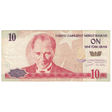 Banconote, Turchia, 10 New Lira, 2005, KM:218, MB