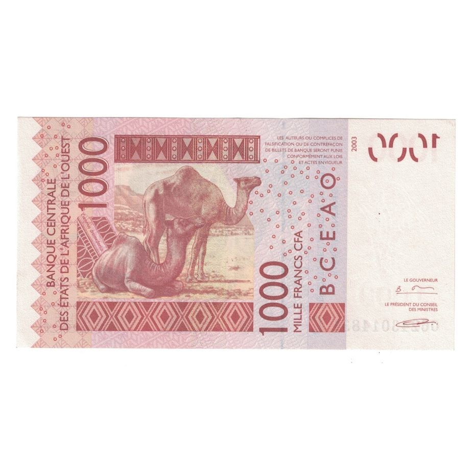 Banconote, Stati dell'Africa occidentale, 1000 Francs, 2003, KM:315Ca, FDS