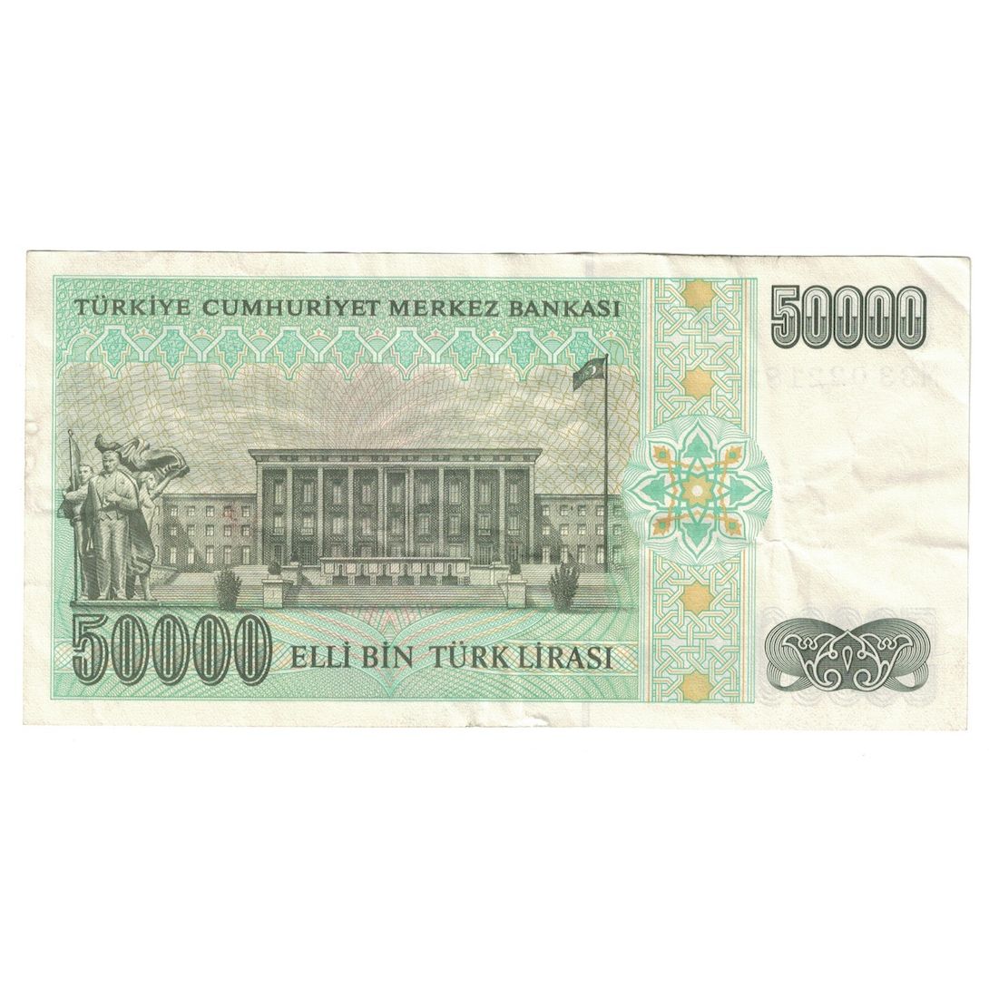 Geldschein, Türkei, 50,000 Lira, 1995, KM:204, UNZ-