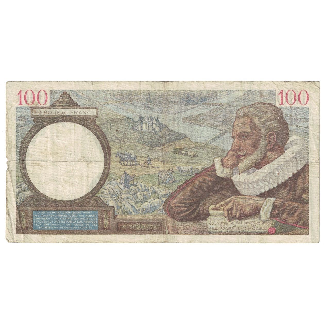 Francia, 100 Francs, Sully, 1939, 1939-10-26, RC+, Fayette:26.12, KM:94
