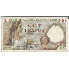 France, 100 Francs, Sully, 1941, 1941-04-17, TB+, Fayette:26.50, KM:94
