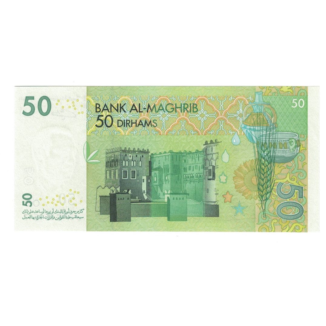 Banconote, Marocco, 50 Dirhams, 2002, KM:69a, FDS