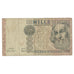 Billet, Italie, 1000 Lire, D.1982, KM:109b, TB+