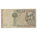 Geldschein, Italien, 1000 Lire, D.1982, KM:109b, S+