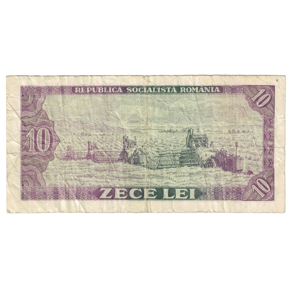 Banconote, Romania, 10 Lei, 1966, KM:94a, B+