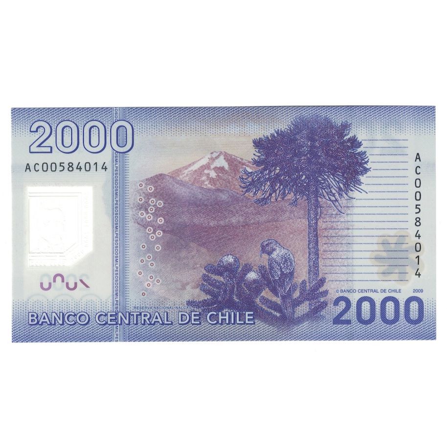 Billete, 2000 Pesos, 2009, Chile, UNC