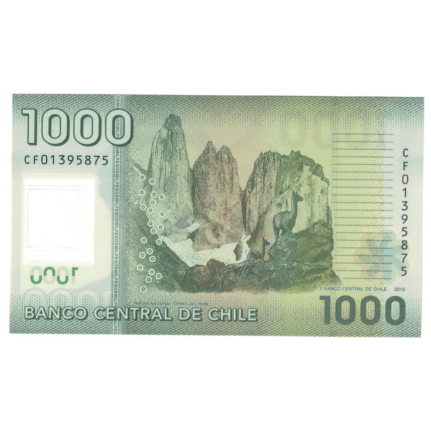 Geldschein, Chile, 1000 Pesos, 2010, UNZ