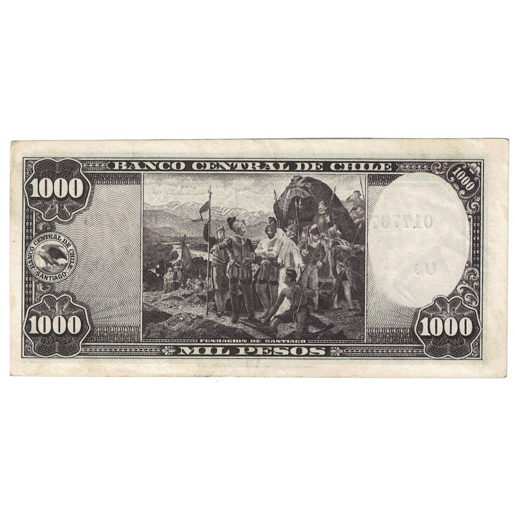 Billete, 1000 Pesos = 100 Condores, ND (1947-1959), Chile, KM:116, BC