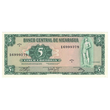 Billete, 5 Cordobas, D.1972, Nicaragua, KM:122, UNC