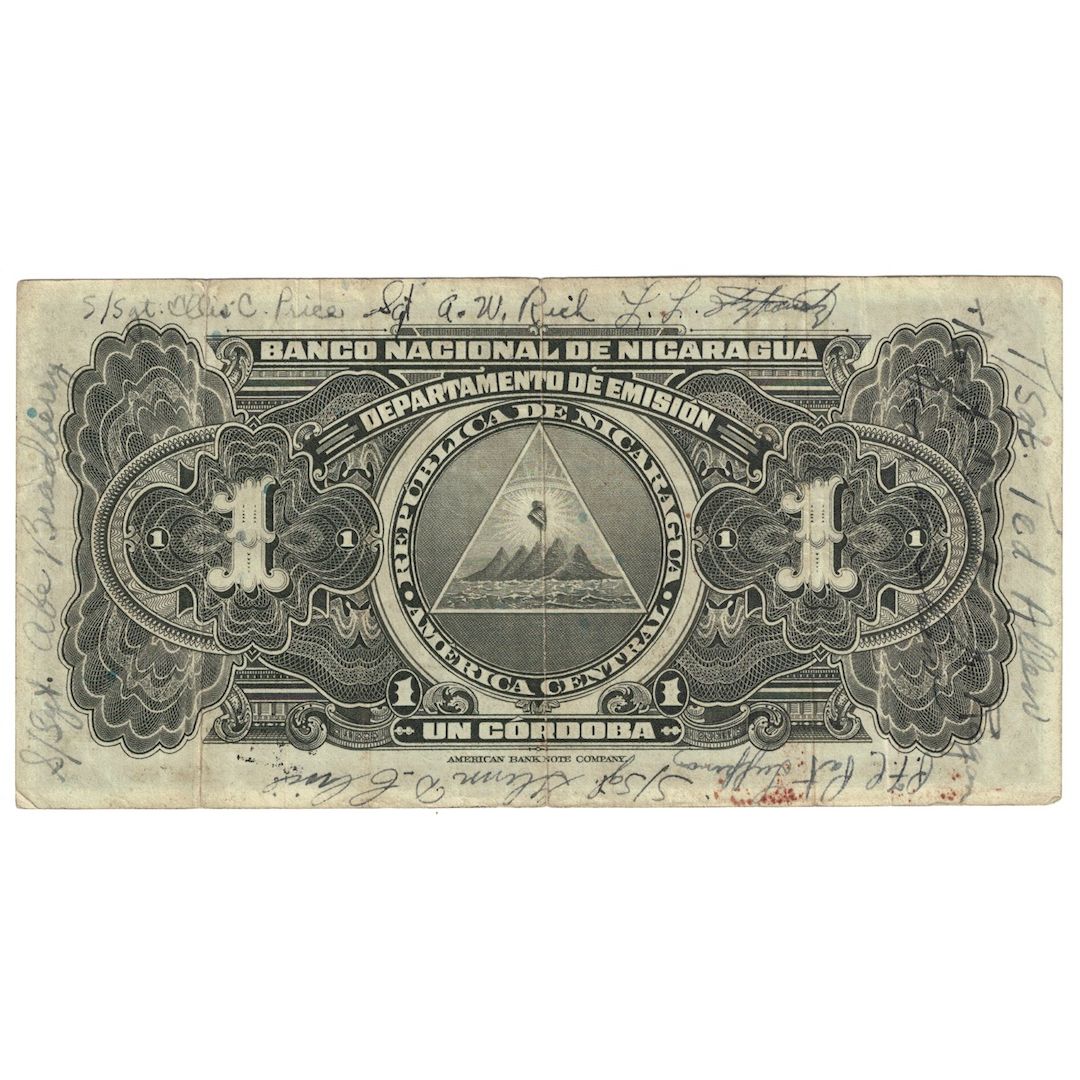 Banconote, Nicaragua, 1 Cordoba, 1941, KM:90a, B+