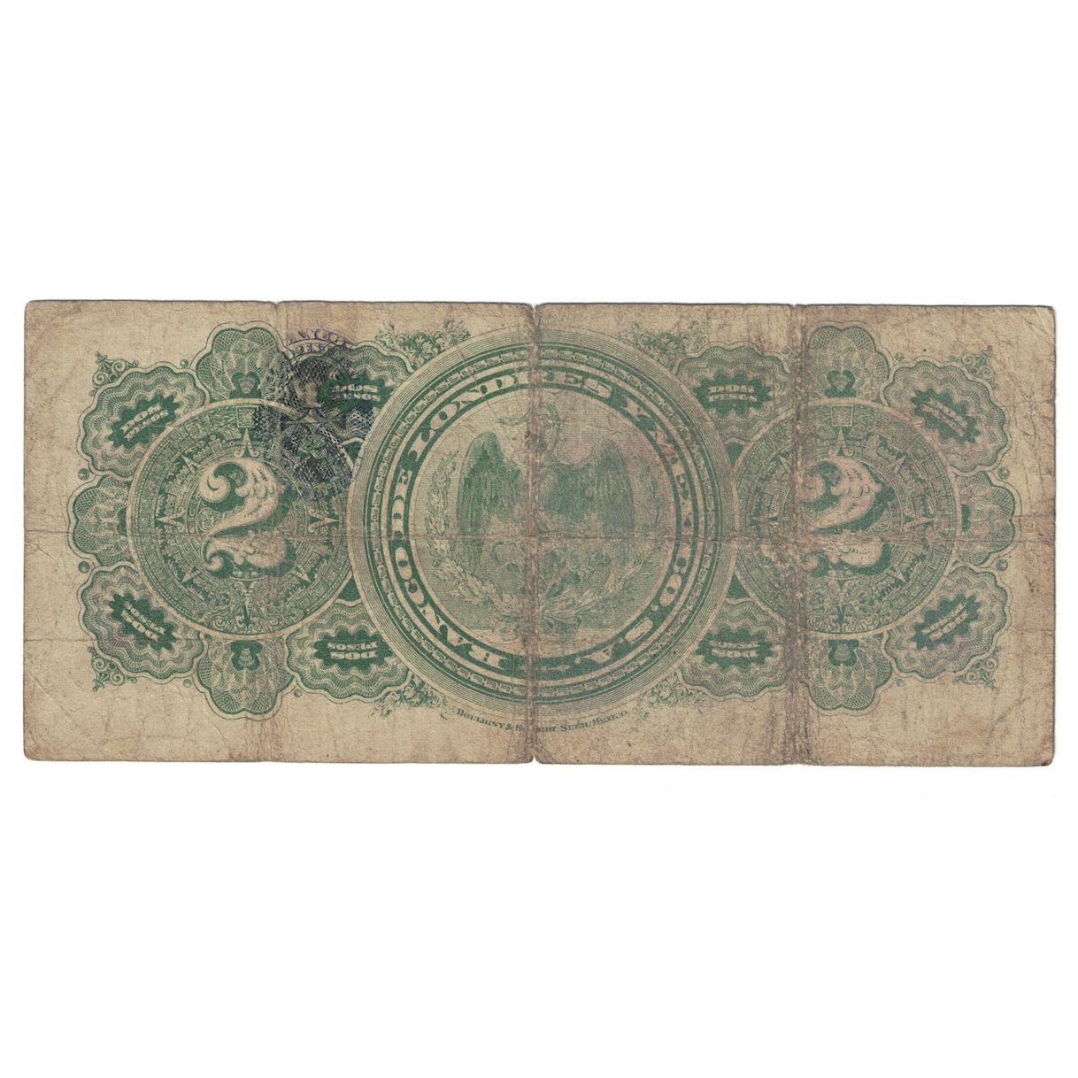 Banknote, Mexico, 2 Pesos, 1914, 1914-02-14, KM:S241, VG(8-10)