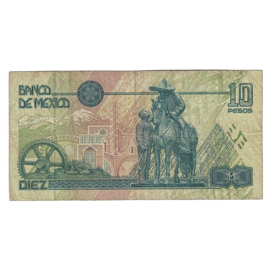 Billet, Mexique, 10 Pesos, 1994, 1994-05-06, KM:105a, TB