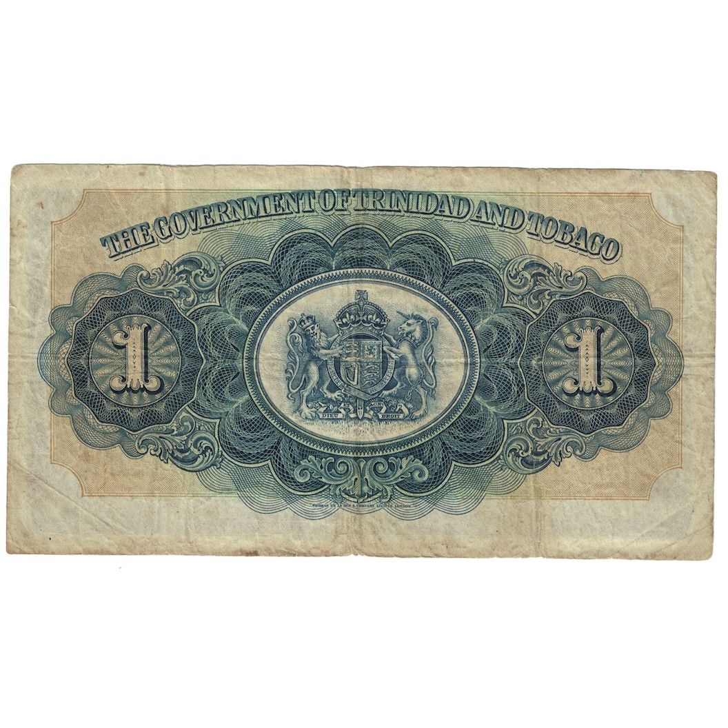 Billete, 1 Dollar, 1939, Trinidad y Tobago, 1939-01-02, KM:5b, BC