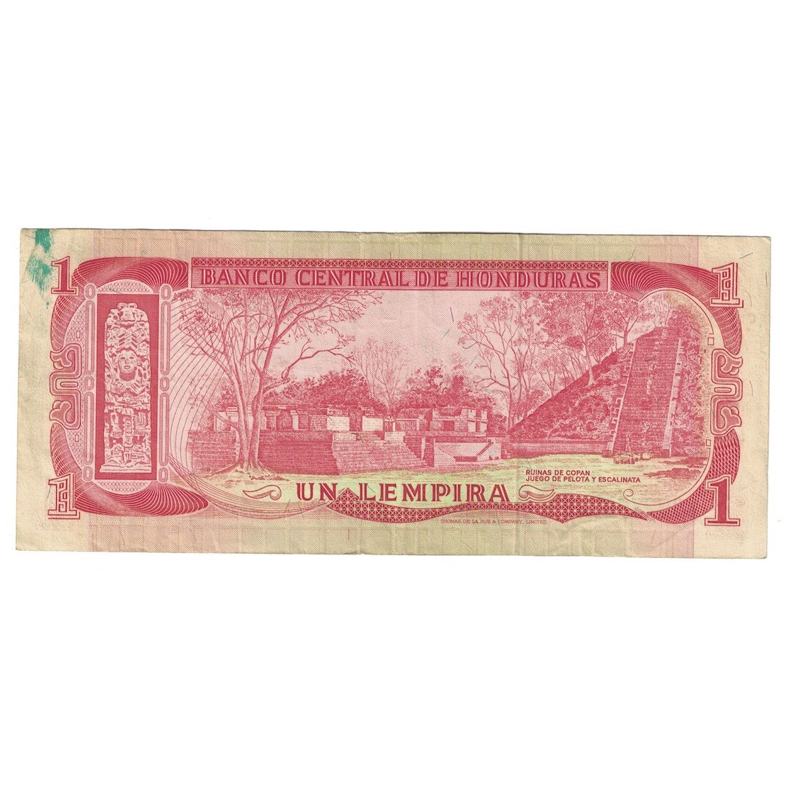 Billete, 1 Lempira, 1974, Honduras, 1974-03-11, KM:58, BC